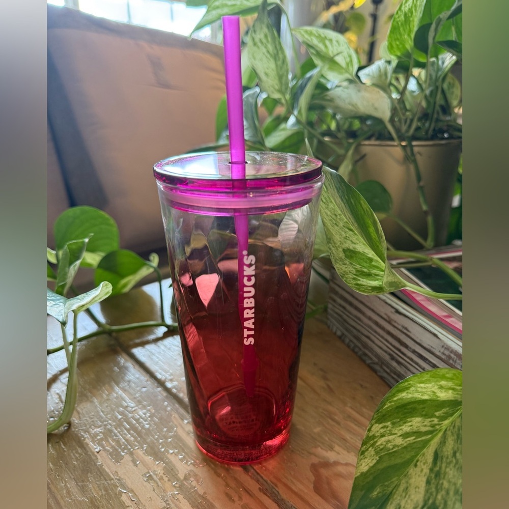Starbucks 2020 Red Faceted Cold Cup 18oz